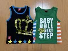 BABY DOLL ノースリーブタンクトップ 110cm 2枚セット
