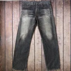 LEVI’S 00's 503 W33 先染めブラック バギーデニムのサムネイル