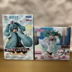 【新品・未開封】初音ミク もふっとver. 猫耳Tシャツver.2種セットのサムネイル