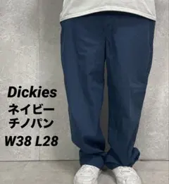 ディッキーズ ネイビーチノパン　ワーク　W38 L28