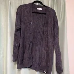 GELATO PIQUE ダークグレー カーディガン Mサイズ