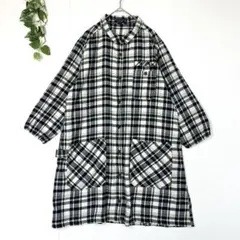 NORTHERN TRUCK チェック柄 七分袖チュニック グリーン L ワークのサムネイル