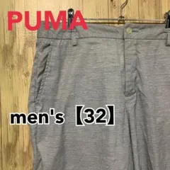 TE10【US輸入】PUMA(プーマ)　ショートパンツ【メンズ32】グレー