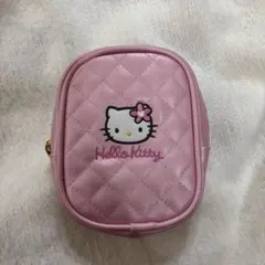 ハローキティ一番くじ キルティングポーチ ピンク