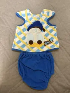 未使用ドナルドダック ベビー服 タンクトップとショーツセット