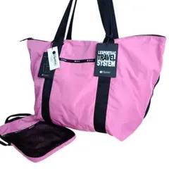 美品 LeSportsac トートバッグ ボストンバッグ ピンクのサムネイル