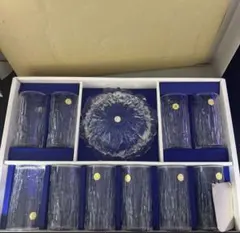 送料込 HOYAクリスタル　灰皿付きタンブラーセット #47