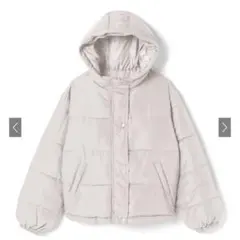 GRL フーディー中綿ダウンジャケット　アウター アイボリー