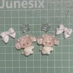 【キャラ変更可】パジャマmikkoネイルパーツ6個セット【匿名配送可】