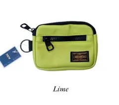 軽量マルチポーチ/ケース/小物入れ/カードケース/ミニ財布/ライム