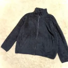 UNIQLO ユニクロ フリース ジャケット ジップアップ ネイビー 紺 L