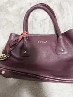 FURLA フルラ レザーショルダーバック バーガンディ - メルカリ