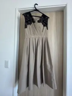 UNITED ARROWS フォーマルドレス ベージュ・ブラック