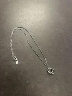 LION HEART シルバー 二重リング ネックレス