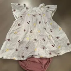 petit main ロンパース 80cm フルーツ柄