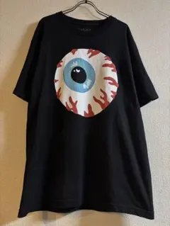 MISHKA ミシカ 目玉ロゴ Tシャツ ブラックＬ良品 ストリート