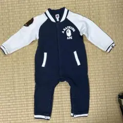 BAPE KIDS ロンパース スタジャン風 ネイビー80cm正規品のサムネイル
