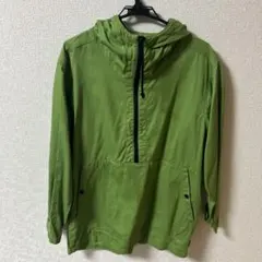 ハーフジップ緑