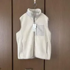 最終ユニクロKIDSボアフリースベスト新品