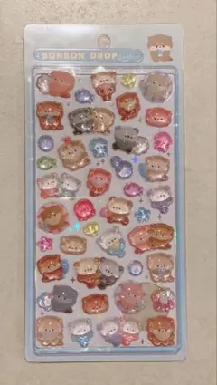 【正規品】　ボンボンドロップシール　カワウソ　水族館限定