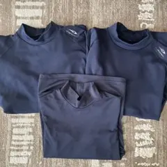 野球　アンダーシャツ長袖　ネイビー