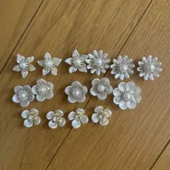 ハンドメイド SHEIN デコレーションパーツ デコパーツ 花 まとめ売り
