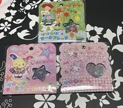 トイストーリー ウサハナ マイメロ おはじきシールフレーク 3点セット
