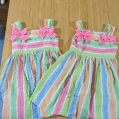 Bonnie Jean ノースリーブワンピース マルチカラー 5　2枚セットのサムネイル