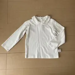 襟付きホワイト長袖シャツ 120㎝