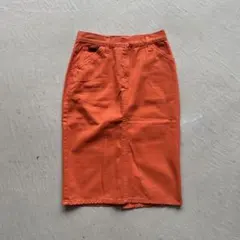 00s dolce&gabbana orange tight skirtのサムネイル