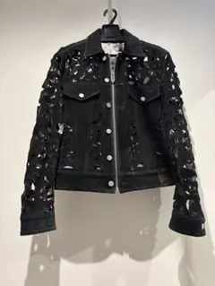 MASU 23SS DIAMOND-CUT LEATHER JACKET 黒46 MASU(エムエーエスユー)のDIAMOND-CUT LEATHER JACKET BLACKの通販