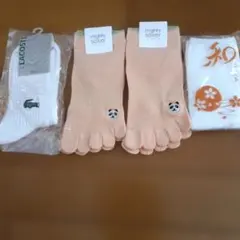 LACOSTE mighty soxer ソックス ４足セットのサムネイル