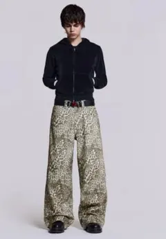 【新品タグ付】Jaded London レオパード柄デニム ウエスト32