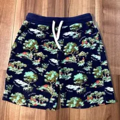 【即日発送】GU ショートパンツ ART & PEACE 総柄 ネイビー Mのサムネイル