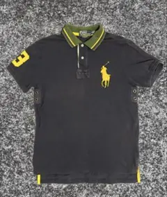Polo Ralph Lauren 黒 ポロシャツ ビックポニー - メルカリ