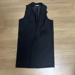 ブラックダブルブレストベスト