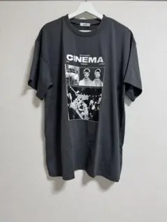 新品タグ付き！シネマプリント Tシャツ Mサイズ チャコールグレー