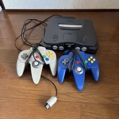 ジャンク品⭐︎NINTENDO64 本体とコントローラー2個セット