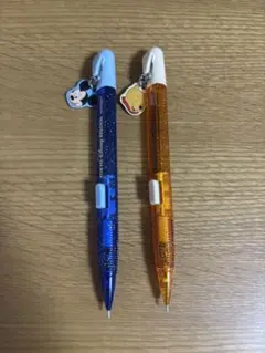 ミッキー プーさん シャープペンシル 2本セット　ディズニーランド　平成レトロ