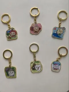 ちいかわ　キャラクターアクリルキーホルダー6個セット