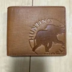 極美品 ハンティングワールド 二つ折り財布 レザー ロゴ型押し 2025年最新】ハンティングワールド 財布 二つ折りの人気アイテム