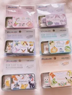 ポケモン 缶ケースシール 10デザイン　6セット