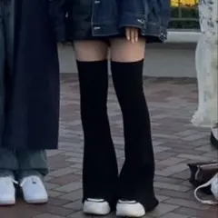 SHAGGI ブーツカットニットレッグウォーマー