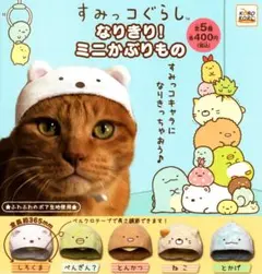 すみっコぐらし なりきり！ミニかぶりもの 全5種 フルコンプ
