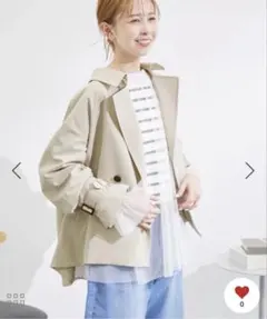 ロペピクニック ショートトレンチコート/撥水加工 ベージュ(27) 38サイズ