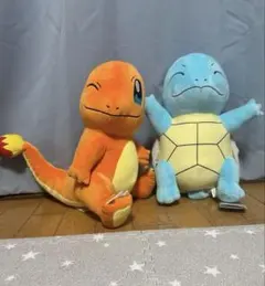 포켓몬 봉제인형 파이리 꼬부기 2체 세트