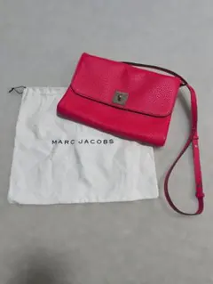 MARC JACOBS ピンク レザー ショルダーバッグ
