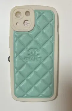 新品 iPhone13ケース CCマーク ライトグリーン