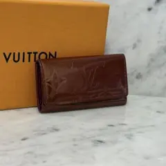 LOUIS VUITTON ルイヴィトン キーケース ヴェルニ モノグラム 4連