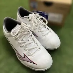 ミズノ　サッカーシューズ ホワイト　トレシュー　22センチ